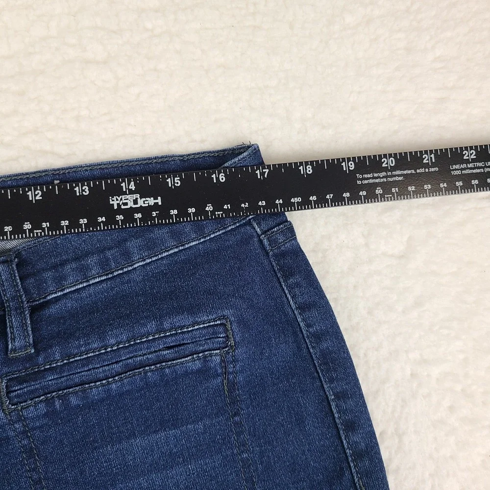 Nicole Miller Jeans Womens 16 Blue SOHO High Rise Skinny Dark Wash Denim